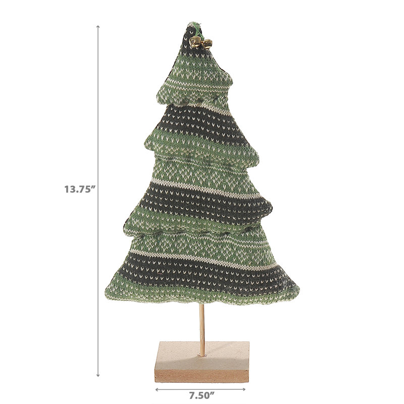 Green Knit Sweater Tree Stand Small