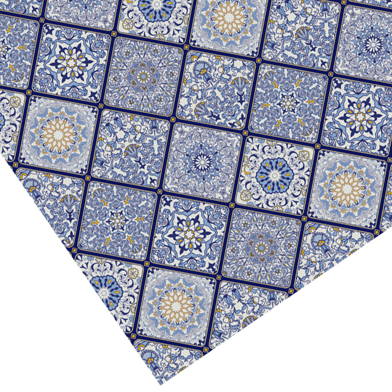 Davanti Vinyl Floor Mat - Deep Blue Collection, Rectangle 2' x 3'