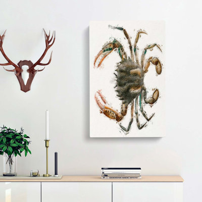 Lady Crab by J.E. De Kay - Wrapped Canvas Painting