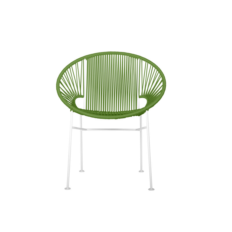 Chaise de salle à manger Concha, Blanc, Cactus