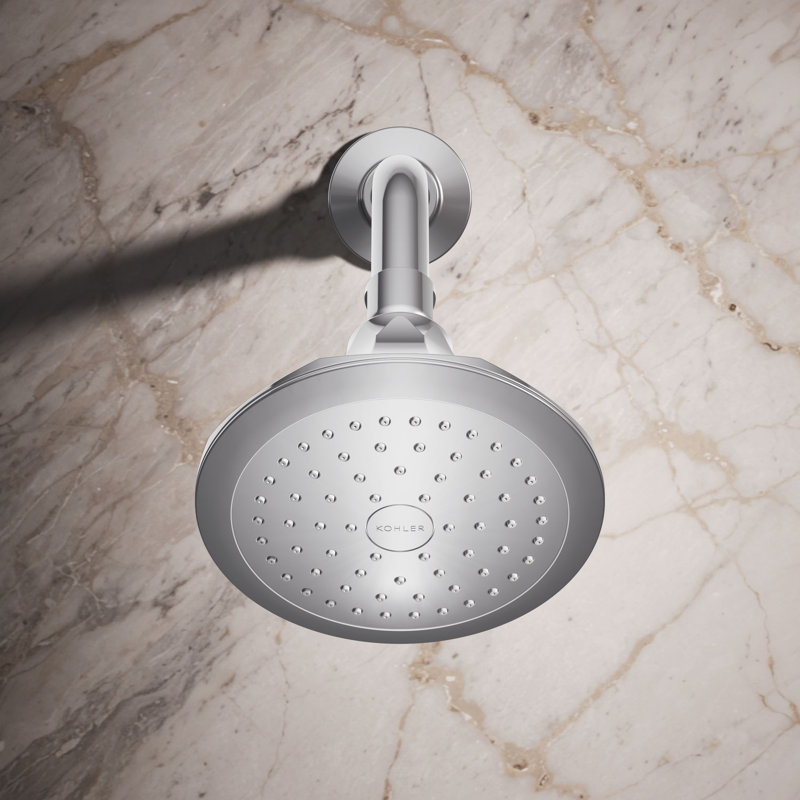 Memoirs® 2.5 GPM Single-Function Wall-Mount Shower Head with Katalyst Air-Induction Spray, Polished Chrome