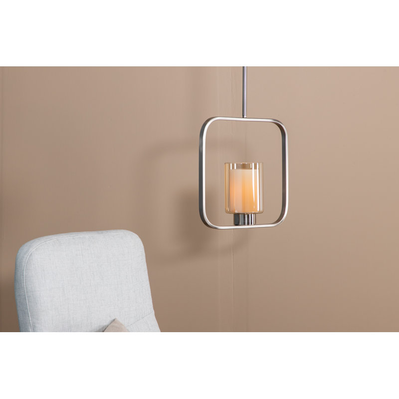 Altheimer 1 - Light Nickel Geometric Pendant