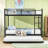 Full Over Full Metal Bunk Bed With Twin Size Trundle-1645033401