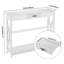 Console étroite 39,4 po avec tiroir et tablette de rangement pour le salon