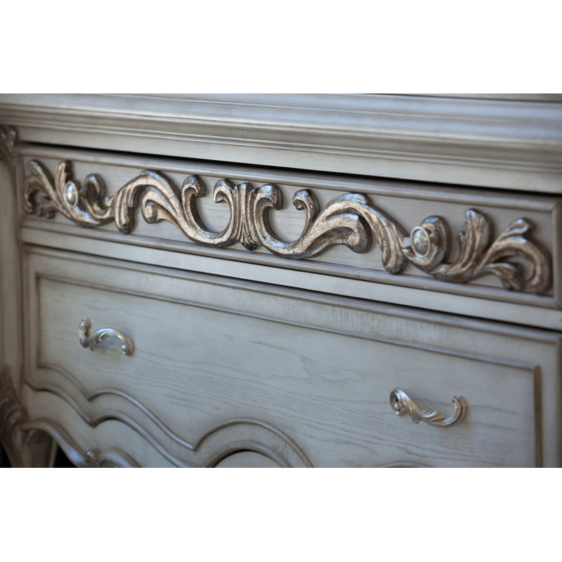 Lighted China Cabinet, Champagne