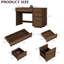 Paper / Printed Veneer Computer Desk-951450848