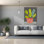 «Epic Graffiti» «Clay Pot 3» par Chariklia Zarris, art mural sur toile, 40 po x 54 po