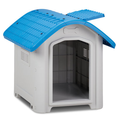 28 Inch Blue Plastic Dog House
