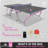 Portable Foldable Table Tennis Table by Double Fish - Complete Set Includes Net, 2 Paddles, 3 Balls for Indoor Outdoor Use