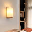 Siahna Wood Base Flush Mounted Wall Sconce