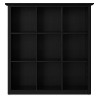Artisan 43"W Solid Wood 9 Cube Bookcase and Storage Unit with Fixed Shelves
