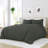 Pinch Pleat Textured Duvet Cover Set-463085929-463085935