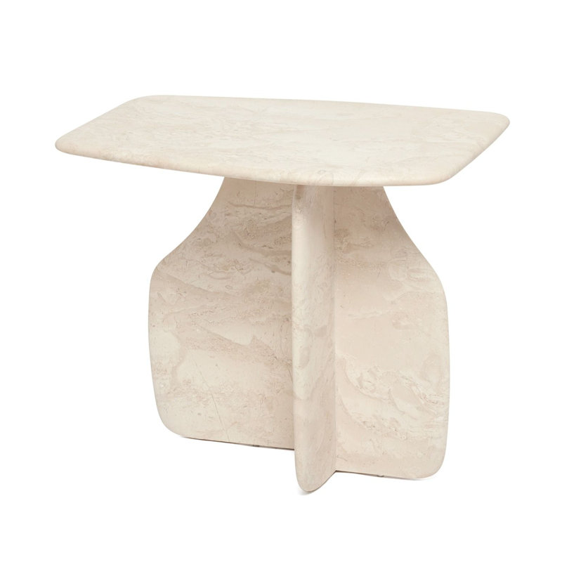 Celine Side Table, Biscuit