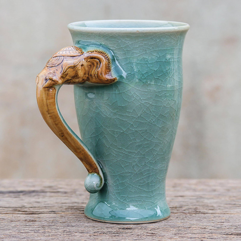 Elephant Handle Coffee Mug
