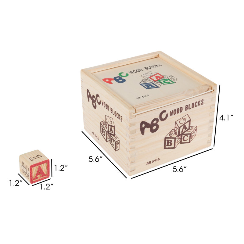 Blocs de bois abc et 123