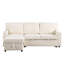 Canapé-lit modulaire 3 de style victorien beige en L