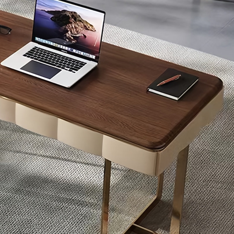 Luxury-modern minimalist desk, 29.53" H x 62.99" W x 27.56" D