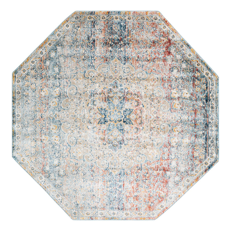 Alize Oriental Indoor Rug, Octagon 4' x 4'