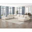Fauteuil d'appoint capitonné beige