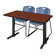Cain T-Base Training Seminar Table & 2 Zeng Stack Chairs