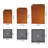 Kante 3 Piece 19", 16" and 13"H Concrete Tall Square Planters, Outdoor/Indoor Lightweight Planters Pots with Drainage Hole, Modern Style Set-70271119