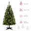 Arbre artificiel de 5 pi, 152 lumières, 365 branches, ouverture automatique, ignifuge, pelucheux, méthode de Noël à DEL, plastique