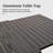 Large Extendable Patio Dining Table, Durable Aluminum Frame, Adjustable For 6-8 People, Perfect For Outdoor And Indoor Use-636024375-636024368