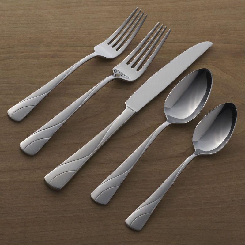 River 20-Piece Stainless Steel Flatware Set for 4
