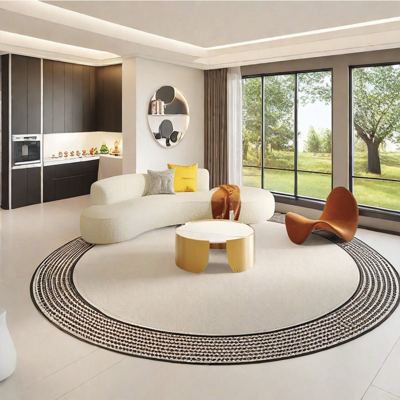 ins wind arc sofa coffee table combination