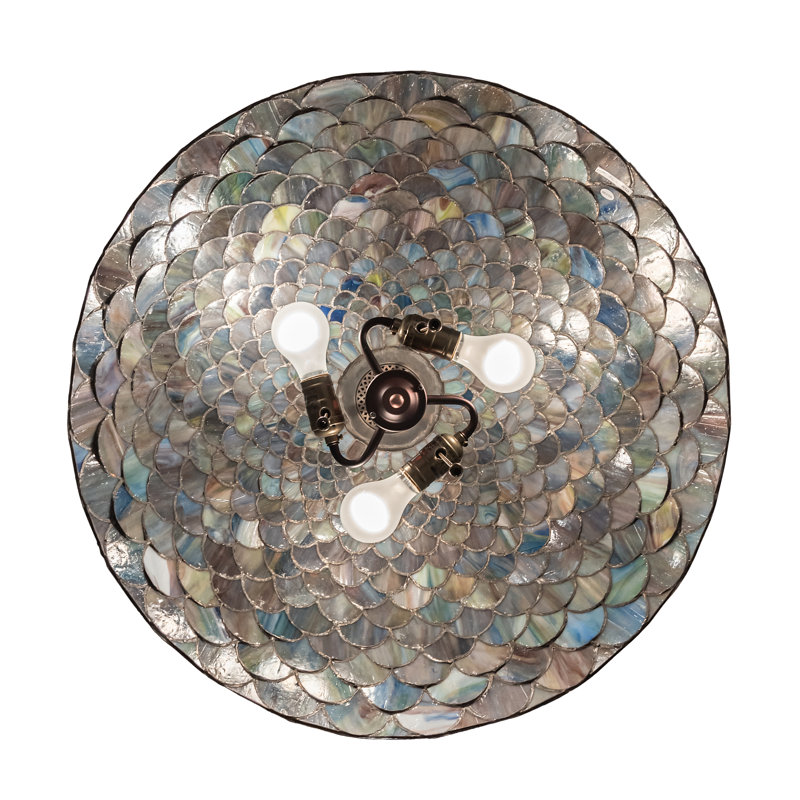 Padraig 3 - Light Pendant, Green/Blue