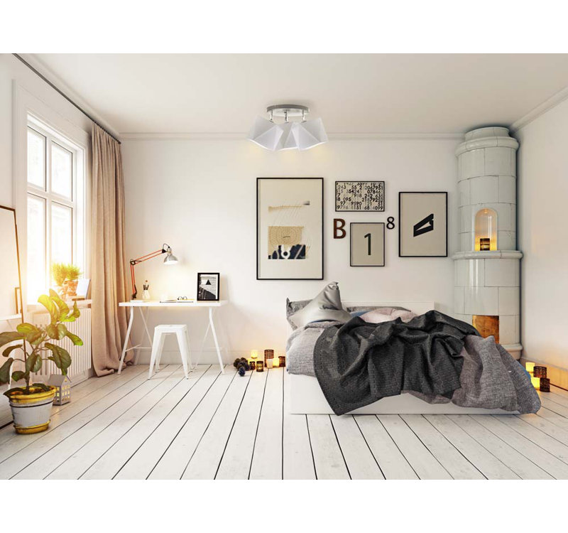 Deneil Spotlight, Silver/White, Light Grey