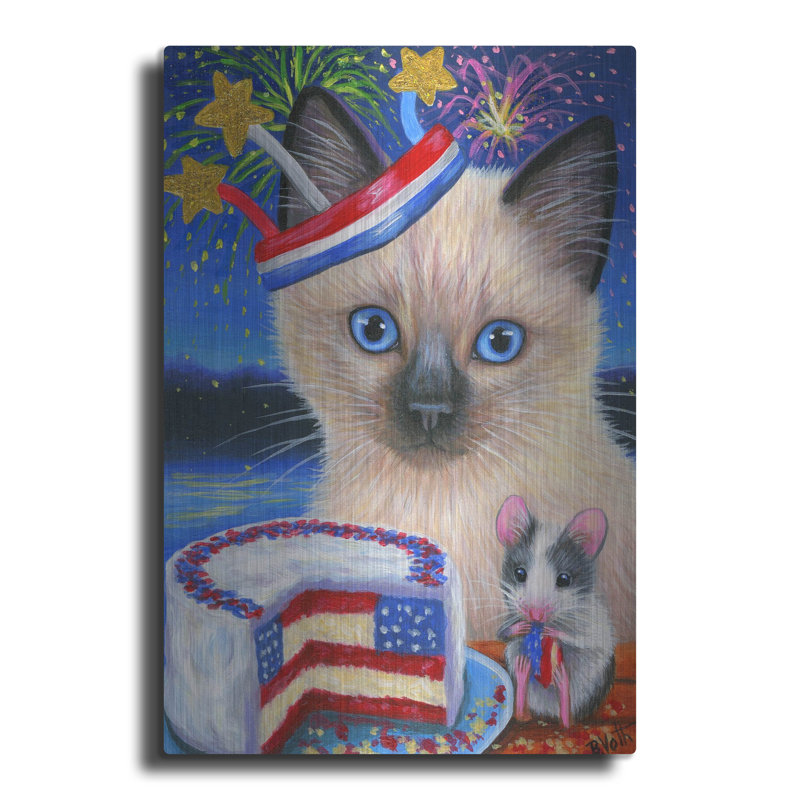 «The Holiday Aisle» «Cici's Celebration» par Bridget Voth, art mural en métal, H 16 po x l 12 po