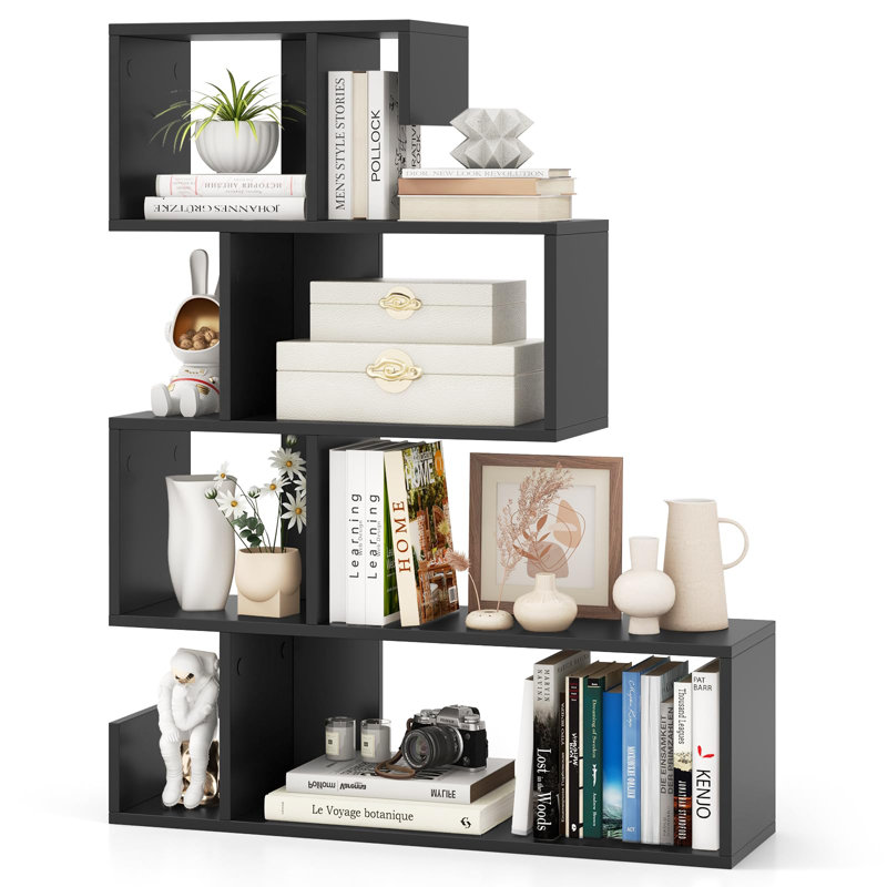100cm H x 80cm W Standard Bookcase, Black