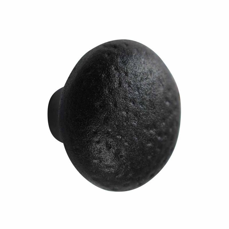 Boutons d'armoire noirs en fer forgé