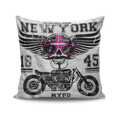 Housse de coussin carré en mélange de coton Mccaslin