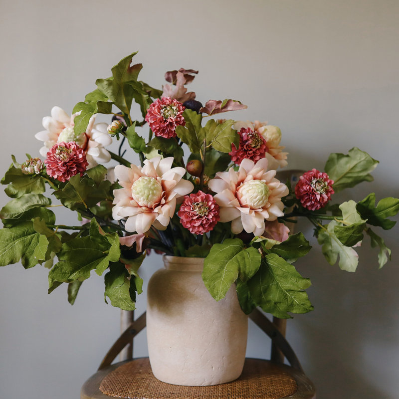 Waratah Protea Faux Floral, Pink, 31" H x 6" W