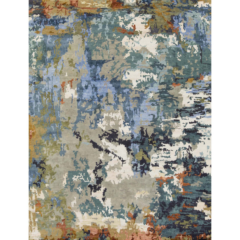 Abstract Area Rug, Rectangle 10' x 14'