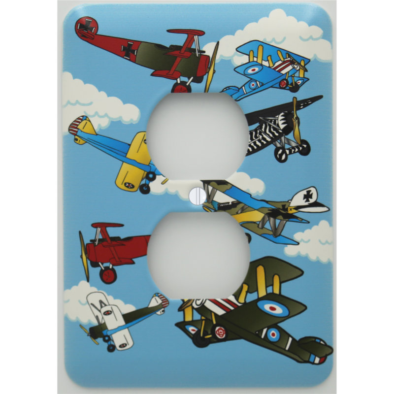 Transportation Themed 1 - Gang Duplex Outlet Standard Wall Plate