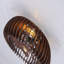 Ventilateur de plafond encastré moderne de 20 po en demi-cercle, ventilateurs de plafond avec lumières (SANS AMPOULES INCLUSES) et télécommande, 6 vitesses, moteur à courant continu silencieux pour le salon, la chambre à coucher, la cuisine