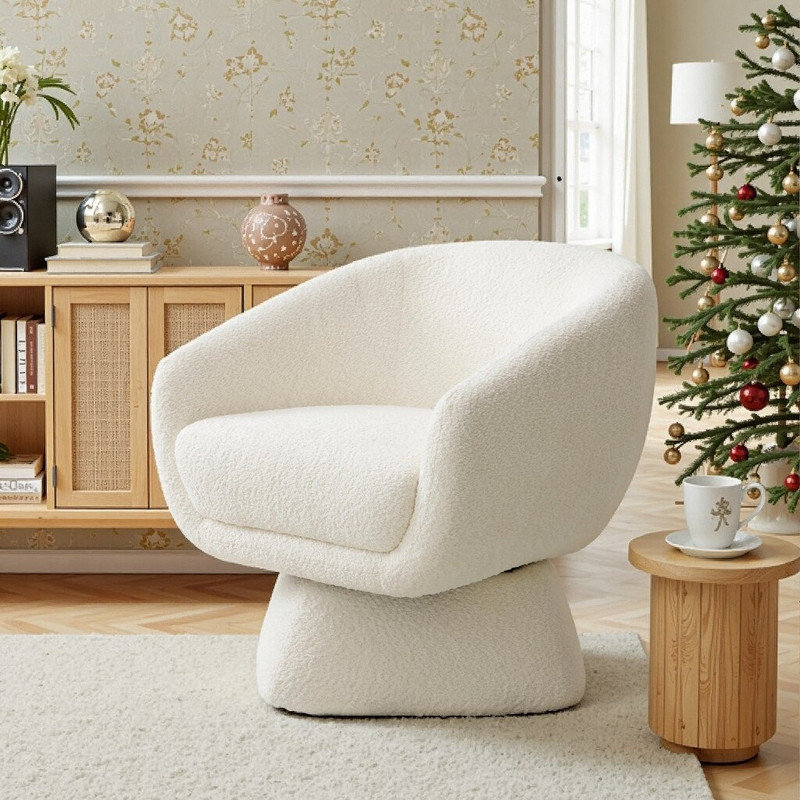 Fauteuil pivotant avec repose-pieds Boucle