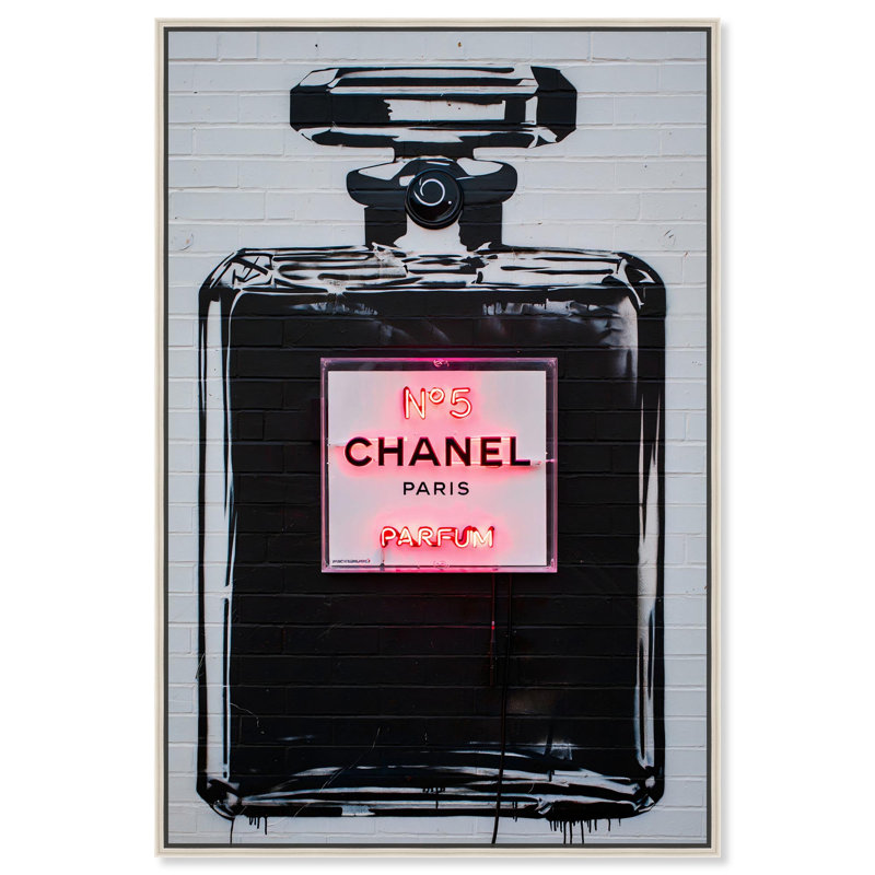 «Parisian Perfume II», art mural sur toile par Art Remedy, H 16 po x l 11 po, Cadre argenté
