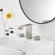 Widespread Bathroom Faucet with Drain Assembly