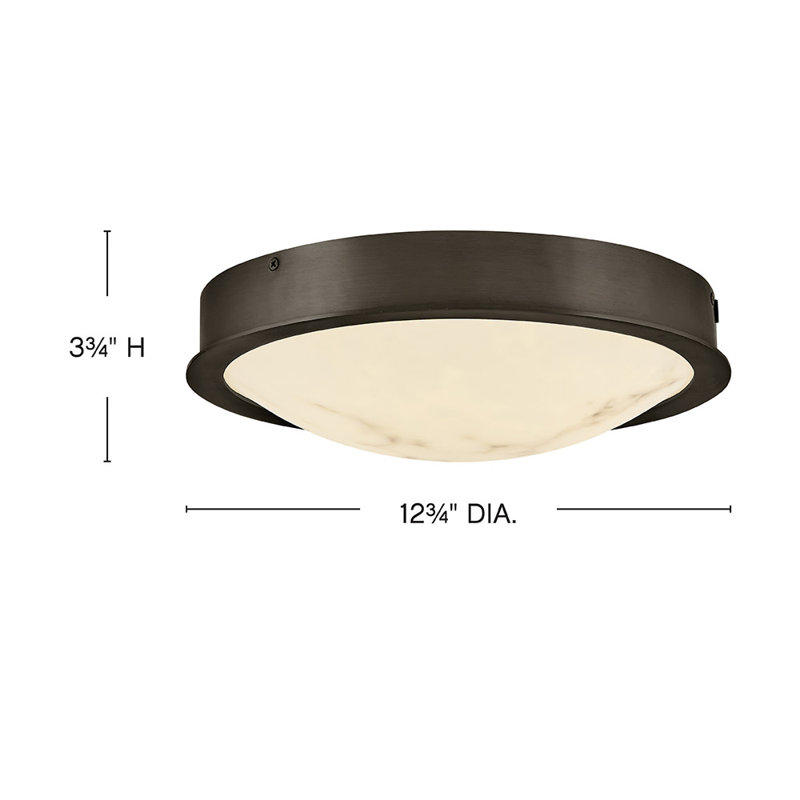 Cava 1 - Light LED Flush Mount, Matte Black