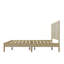 Lit plateforme en bois massif avec rotin-744250734