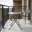 Round Glass Steel Outdoor Dining Table - 68 cm W 68 cm D