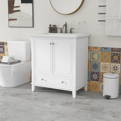 Meuble-lavabo 30 po avec lavabo en céramique