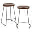 Seleukos Counter Stool with Metal Frame-2041900880