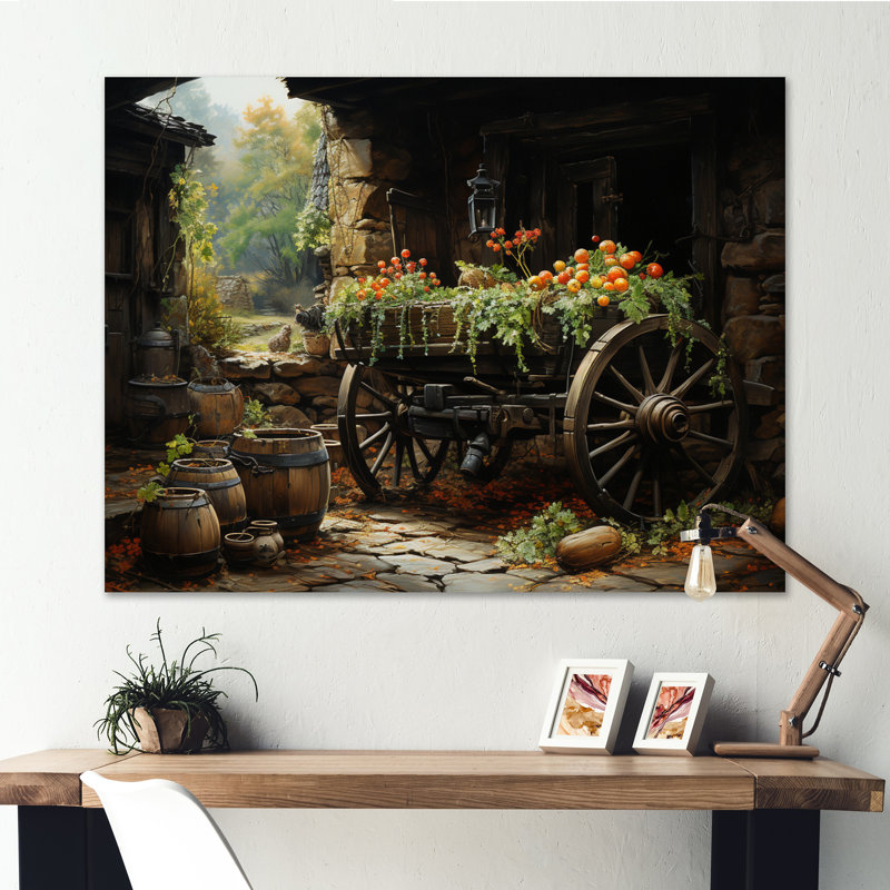 «Old Cart Cart Legacy» sur toile, H 34 po x l 44 po x P 1,5 po, Toile tendue
