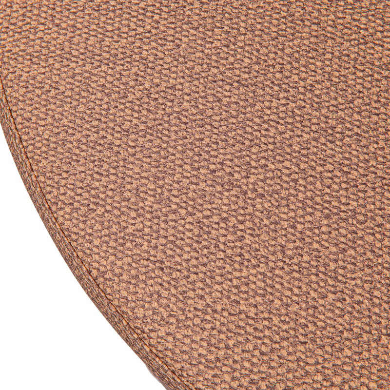 Fully Assembled 27" Round Basket Weave Fabric Storage Ottoman, Yellow Twist