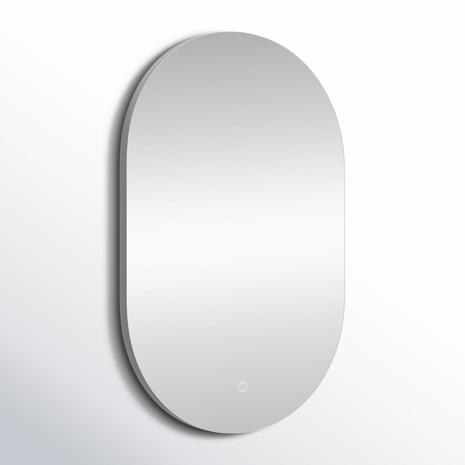 Keiko Aluminum Oval Wall Mirror